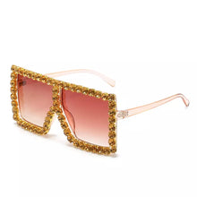 Load image into Gallery viewer, Oversized Square Rhinestone Sunglasses
