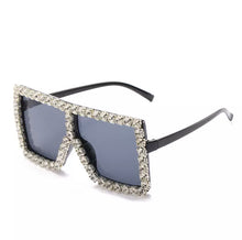 Load image into Gallery viewer, Oversized Square Rhinestone Sunglasses
