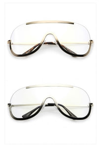 Semi Rimless Clear Mono Lens Shield