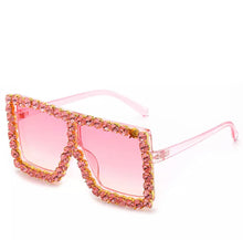 Load image into Gallery viewer, Oversized Square Rhinestone Sunglasses
